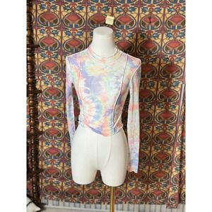 Princess Polly Jiannis Multi Tie Dye Long Sleeve Top Womens‎ US 2 / AU 6